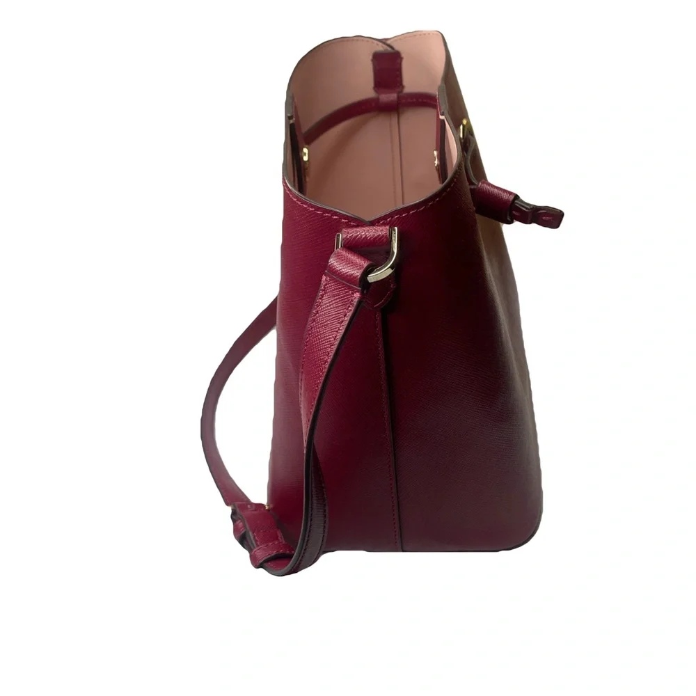 kate spade Raspberry Pink Pebbled Leather Shoulder Bag